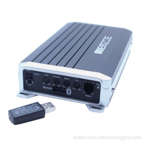 Class D car amplifier, super mini model, 600Watts @ 1 ohms RMS output Signal To Noise Ratio: >95dB